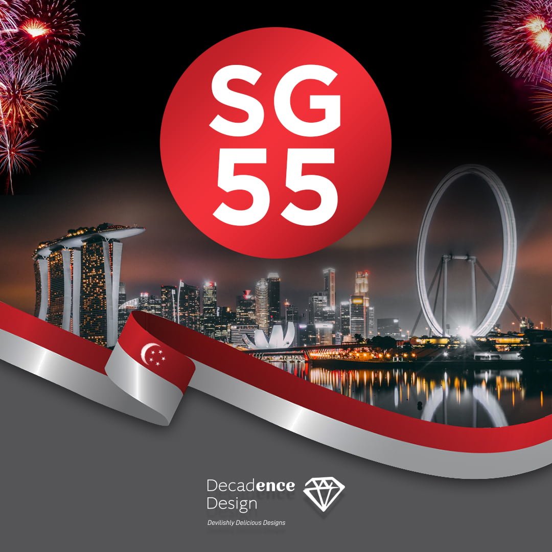 National Day Singapore Wishes From Decadence Design